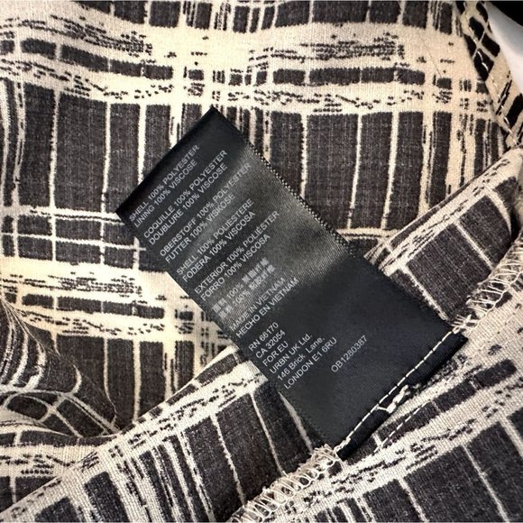 Urban Outfitters Black and White Plaid Midi Dress - Picture 12 of 13